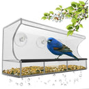 Alimentador de pájaros de ventana - Clear Wild Bird Watching