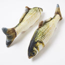 2 piezas de juguete para gatos en forma de pez