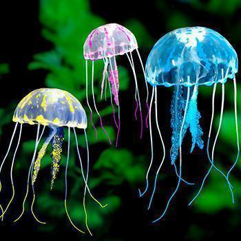 5 piezas de juego de medusas artificiales