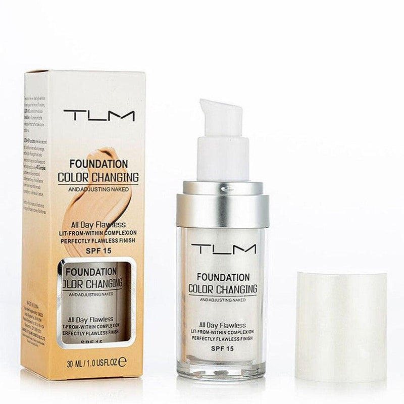 Base de maquillaje facial blanca - Se ajusta al tono de la piel