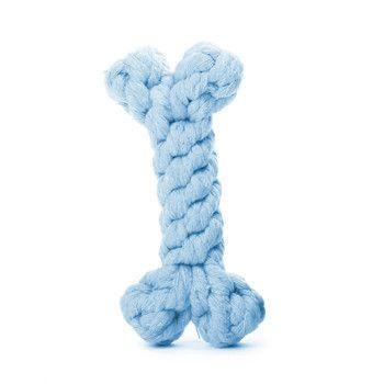 5 piezas de cuerda de algodón masticable para mascotas con forma de hueso