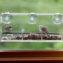 Alimentador de pájaros de ventana - Clear Wild Bird Watching