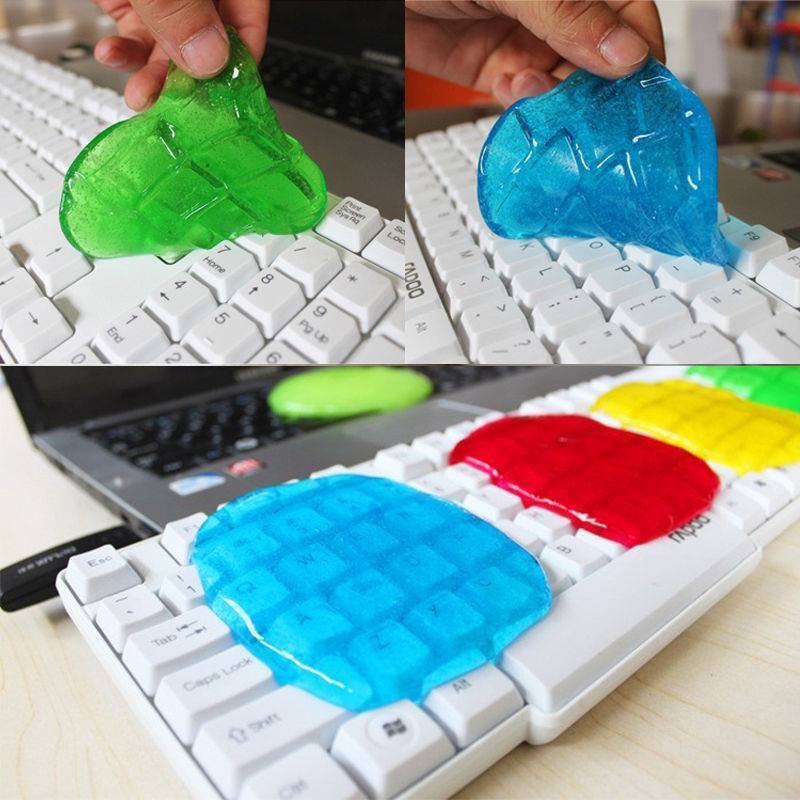 4 piezas de gel removedor de polvo Crystal Magic